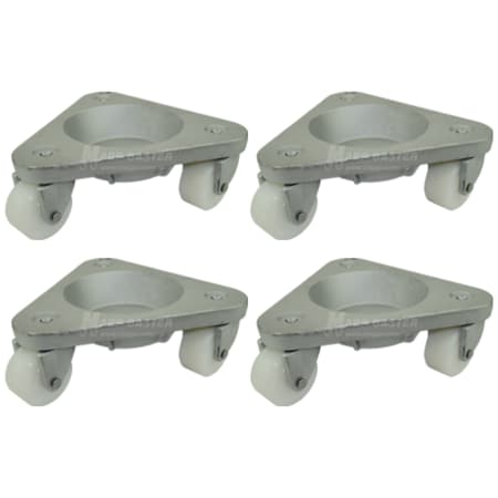 Mapp Caster Hvy Dty Tri-Wheel Dollies W/ 3 Nylon Wheels, 3,000 Lbs Cap., PK4 P3310-N-4